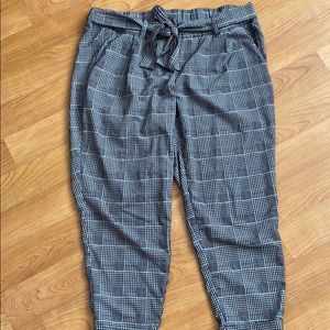 Torrid Plaid Paper Bag Waist Trousers